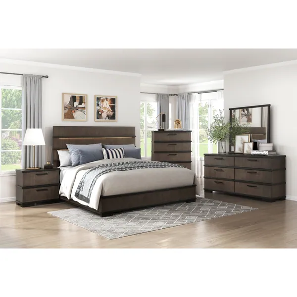 Acworth Queen Bed Acworth Queen Bed — collection room view with other furnishings