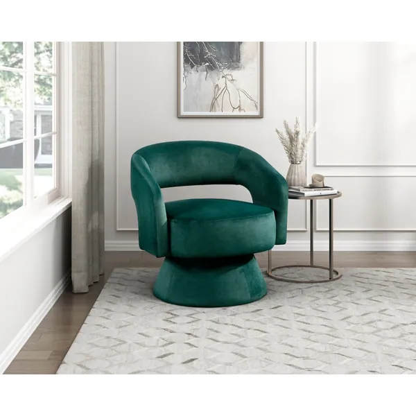 Lavon Green Swivel Chair Lavon Green Swivel Chair — styled room view